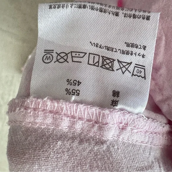 Danton France women’s Pink Long-Sleeve round collar pullover  Shirt - Picture 8 of 11